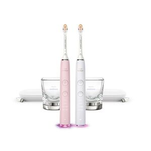 Philips Sonicare Diamond Clean Smart Rechargeable Pink and White Toothbrush Duo